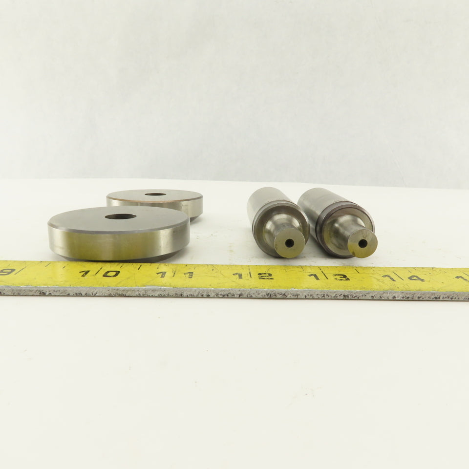 .437 +.030 Round Hole Die CNC Turret Punch Shank .9375 Lot Of 4