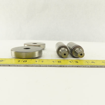 .437 +.030 Round Hole Die CNC Turret Punch Shank .9375 Lot Of 4