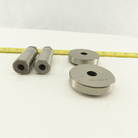 .437 +.030 Round Hole Die CNC Turret Punch Shank .9375 Lot Of 4