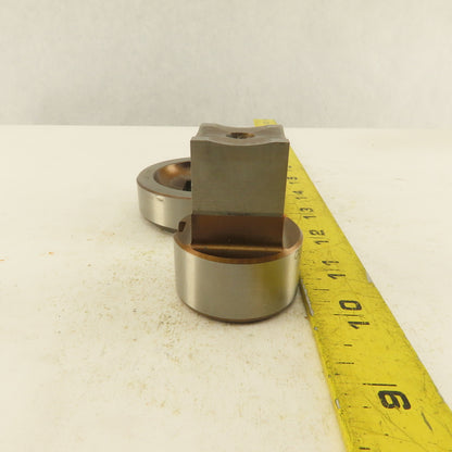 1.000 + .012 Square Die Punch CNC Turret 1.625 Punch Shank Lot Of 2