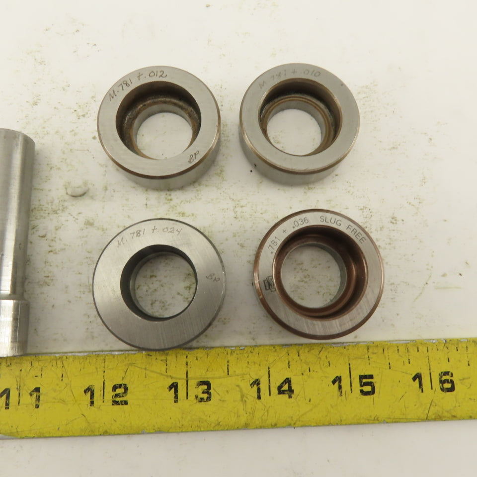 .781 + Tol Round Hole Die CNC Turret Punch Shank .625 Lot Of 8