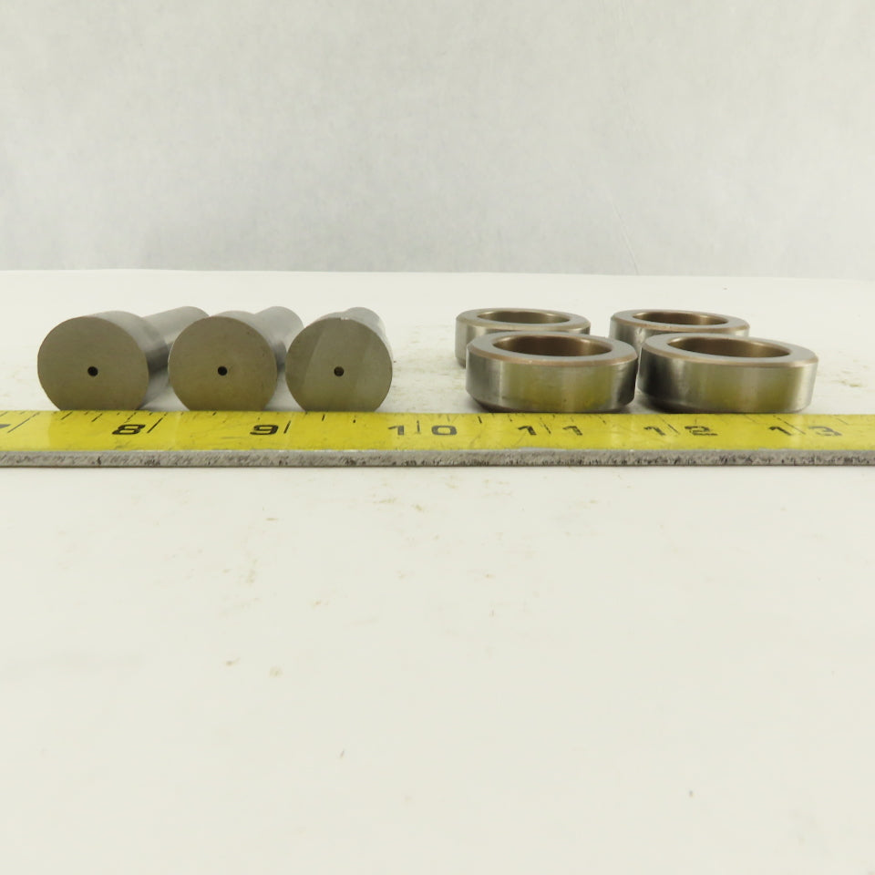 .875 + Tol Round Hole Die CNC Turret Punch Shank .625 Lot Of 7