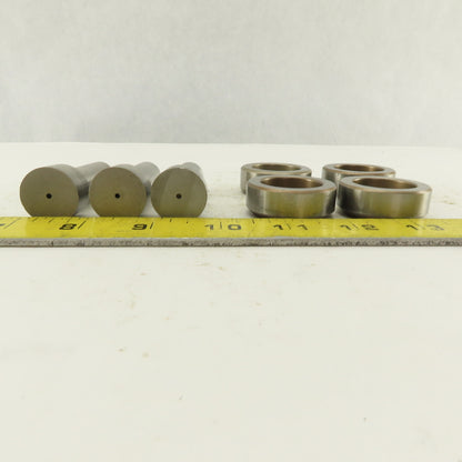 .875 + Tol Round Hole Die CNC Turret Punch Shank .625 Lot Of 7