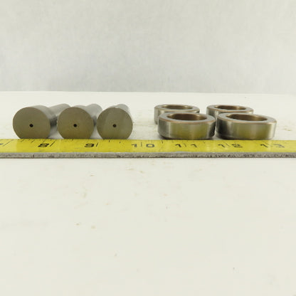 .875 + Tol Round Hole Die CNC Turret Punch Shank .625 Lot Of 7
