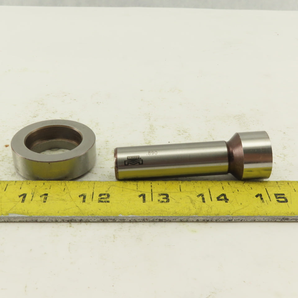 .820 + .030 Round Hole Die CNC Turret Punch Shank .625 Lot Of 2
