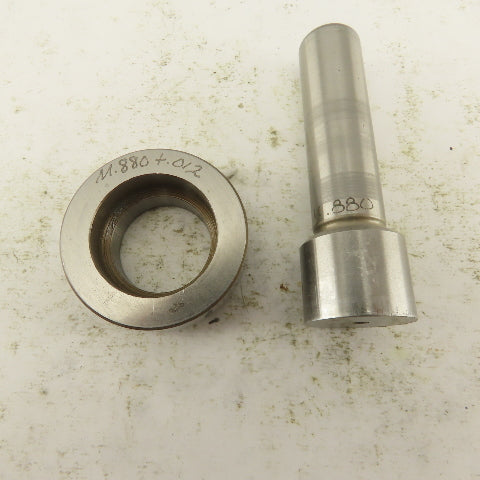 .880 + .012 Round Hole Die CNC Turret Punch Shank .625 Lot Of 2