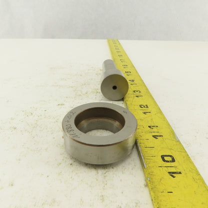 .880 + .012 Round Hole Die CNC Turret Punch Shank .625 Lot Of 2