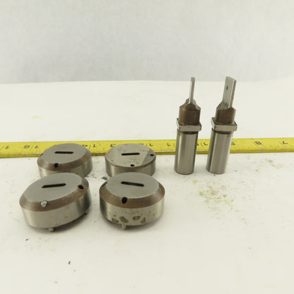 .103 x .533 + 0.36 Rectangle Oval Hole Die CNC Turret Punch Shank .625 Lot Of 6