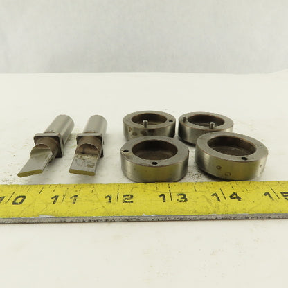 .103 x .533 + 0.36 Rectangle Oval Hole Die CNC Turret Punch Shank .625 Lot Of 6