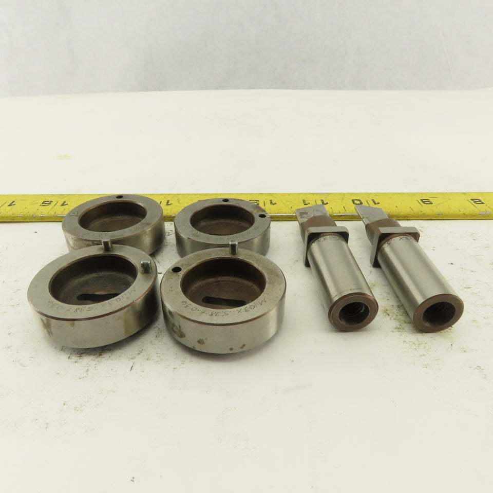 .103 x .533 + 0.36 Rectangle Oval Hole Die CNC Turret Punch Shank .625 Lot Of 6