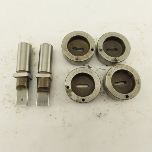 .103 x .533 + 0.36 Rectangle Oval Hole Die CNC Turret Punch Shank .625 Lot Of 6
