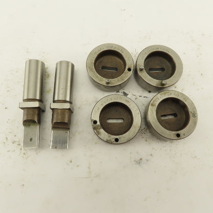 .103 x .533 + 0.36 Rectangle Oval Hole Die CNC Turret Punch Shank .625 Lot Of 6