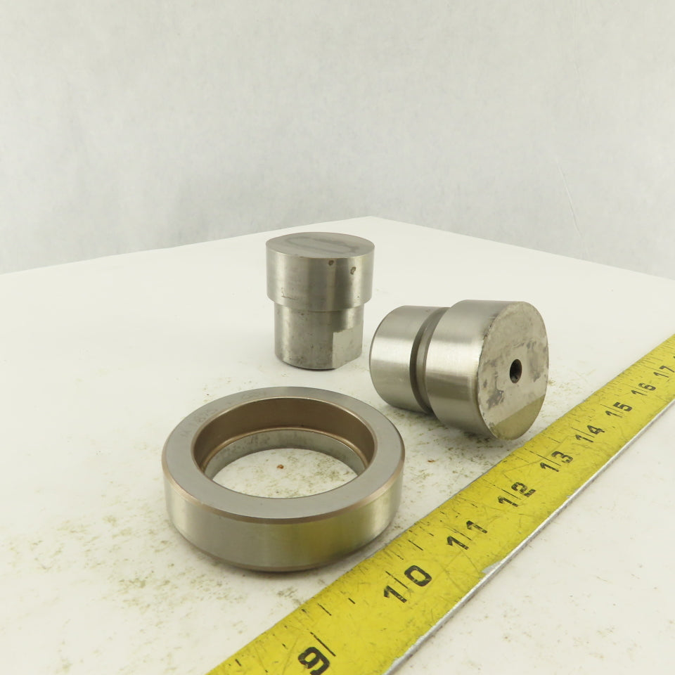 1.280 + .250 Round Hole Die CNC Turret Punch Shank 1.625 Lot Of 3