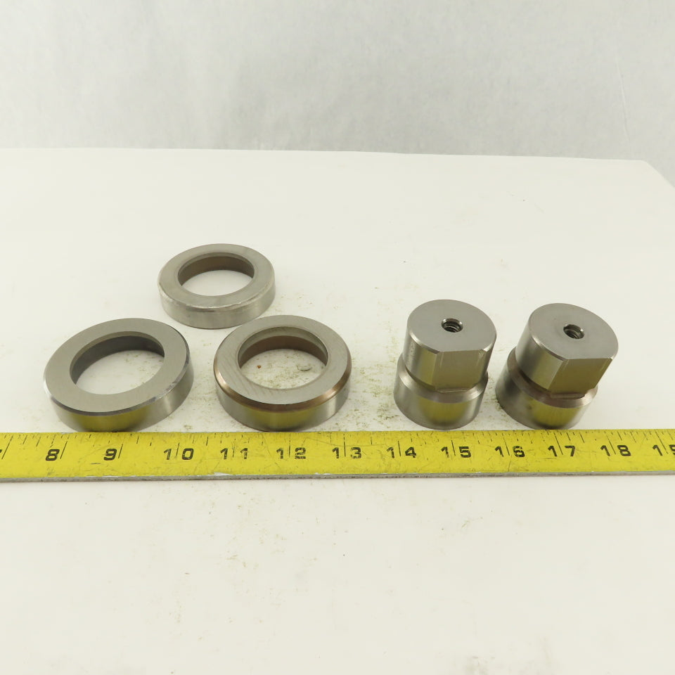 1.765 + Tol Round Hole Die CNC Turret Punch Shank 1.625 Lot Of 5