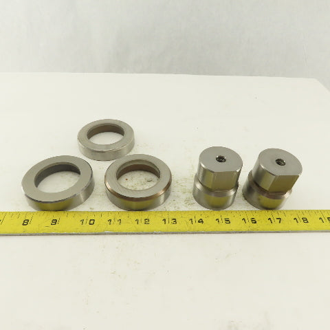 1.765 + Tol Round Hole Die CNC Turret Punch Shank 1.625 Lot Of 5