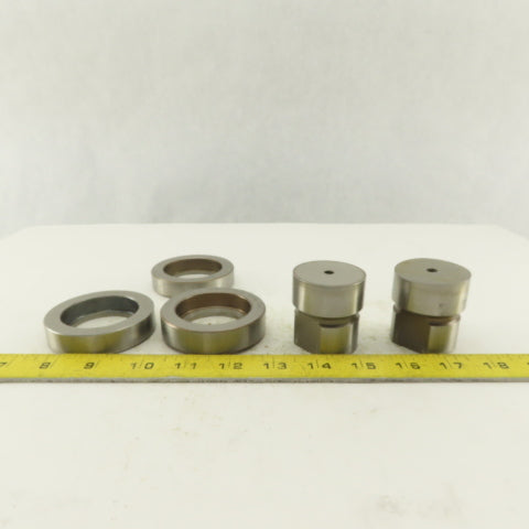 1.765 + Tol Round Hole Die CNC Turret Punch Shank 1.625 Lot Of 5