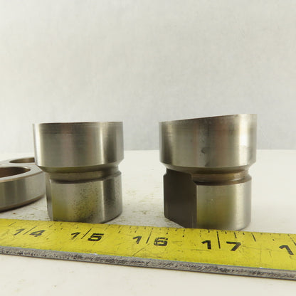 1.765 + Tol Round Hole Die CNC Turret Punch Shank 1.625 Lot Of 5
