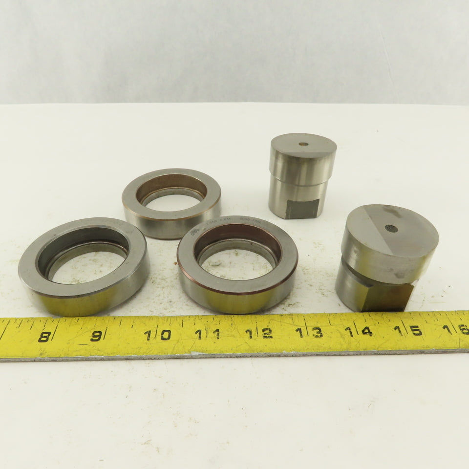 1.750 + Tol Round Hole Die CNC Turret Punch Shank 1.625 Lot Of 5