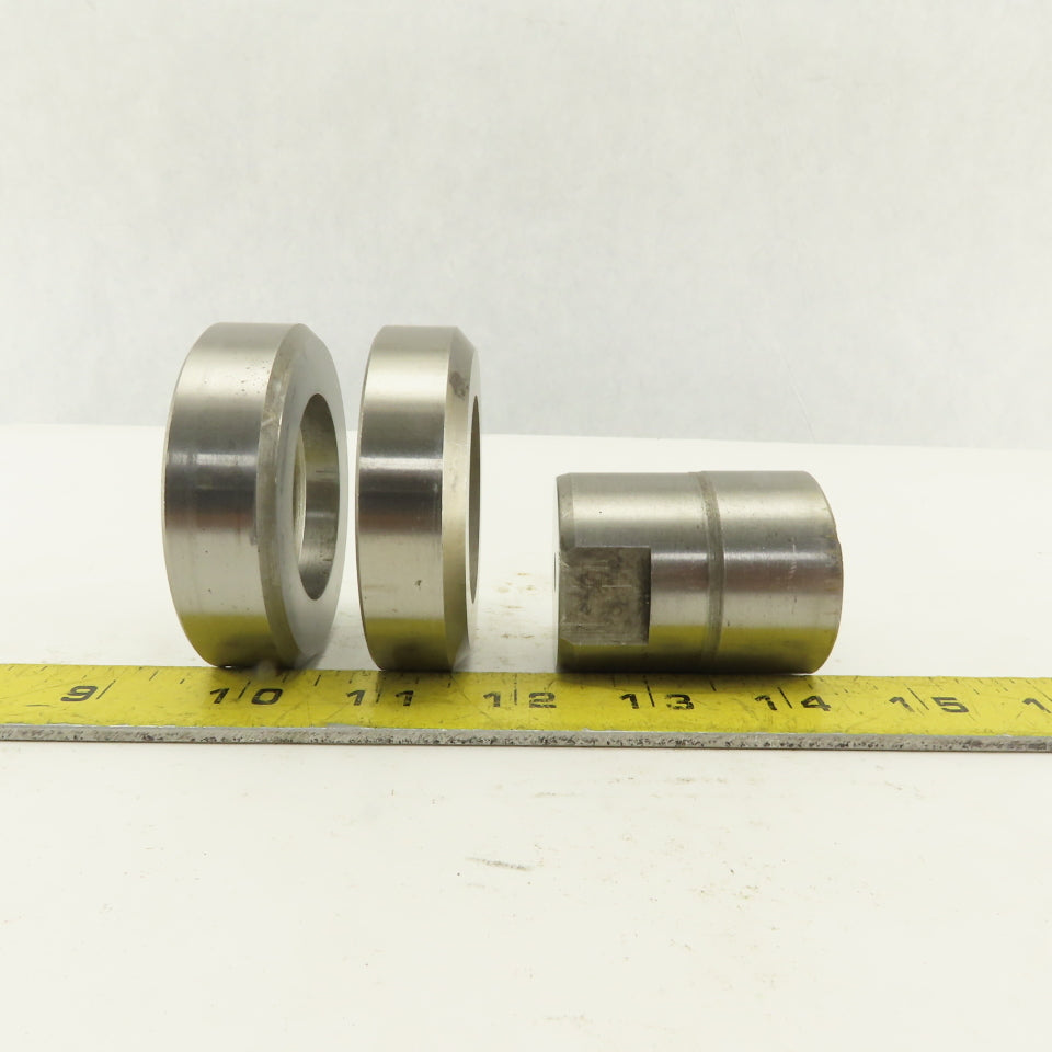 1.656 + Tol Round Hole Die CNC Turret Punch Shank 1.625 Lot Of 3