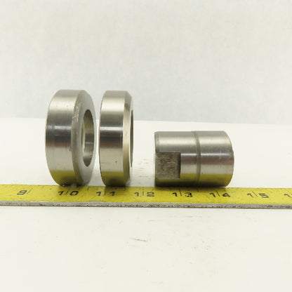 1.656 + Tol Round Hole Die CNC Turret Punch Shank 1.625 Lot Of 3