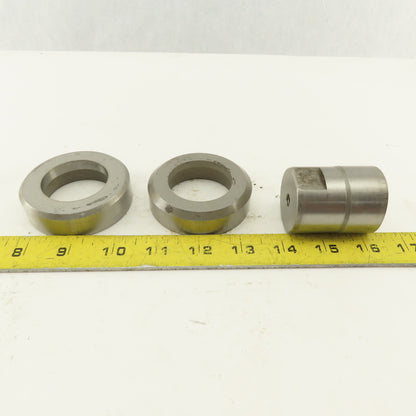 1.656 + Tol Round Hole Die CNC Turret Punch Shank 1.625 Lot Of 3