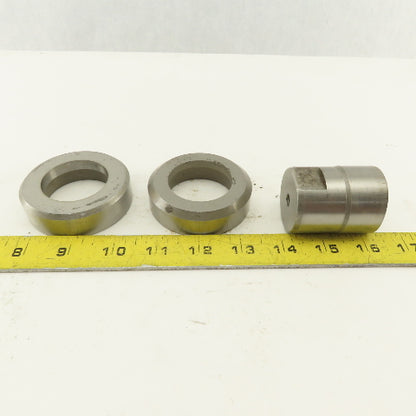 1.656 + Tol Round Hole Die CNC Turret Punch Shank 1.625 Lot Of 3