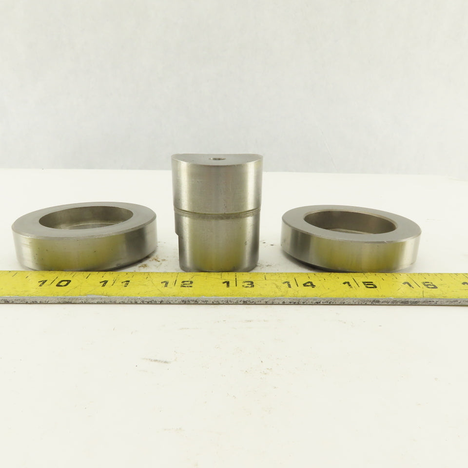 1.656 + Tol Round Hole Die CNC Turret Punch Shank 1.625 Lot Of 3