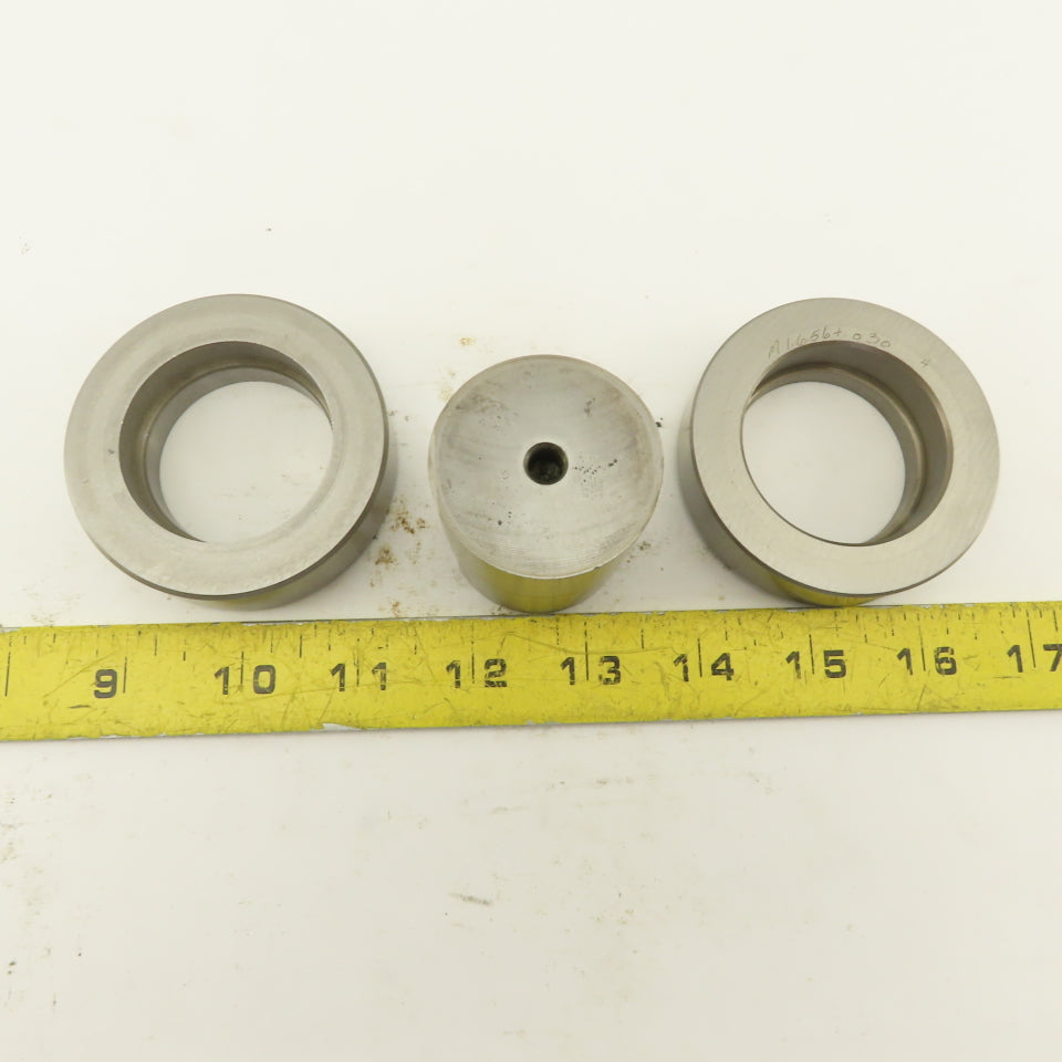 1.656 + Tol Round Hole Die CNC Turret Punch Shank 1.625 Lot Of 3