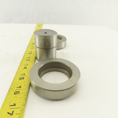 1.656 + Tol Round Hole Die CNC Turret Punch Shank 1.625 Lot Of 3
