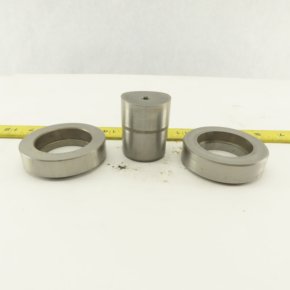 1.656 + Tol Round Hole Die CNC Turret Punch Shank 1.625 Lot Of 3