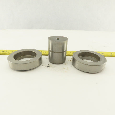 1.656 + Tol Round Hole Die CNC Turret Punch Shank 1.625 Lot Of 3