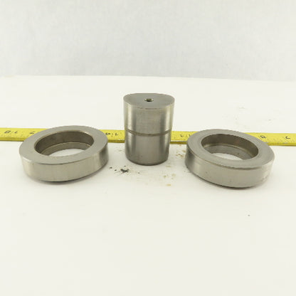 1.656 + Tol Round Hole Die CNC Turret Punch Shank 1.625 Lot Of 3