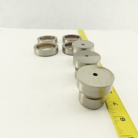 2.000 + Tol Round Hole Die CNC Turret Punch Shank 1.625 Lot Of 7