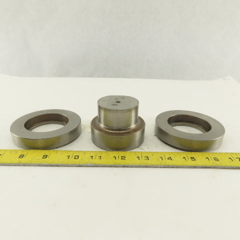 2.000 + Tol Round Hole Die CNC Turret Punch Shank 2.750 Lot Of 3