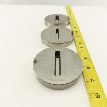.250 x 2.000 + CNC Turret Rectangle Slot Cutting Die Mixed Tolerance Lot Of 3