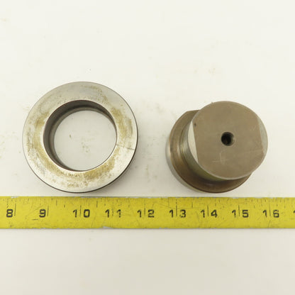 2.062 + .014 Round Hole Die CNC Turret Punch Shank 2.750 Lot Of 2