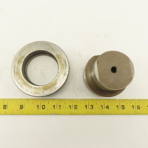 2.062 + .014 Round Hole Die CNC Turret Punch Shank 2.750 Lot Of 2