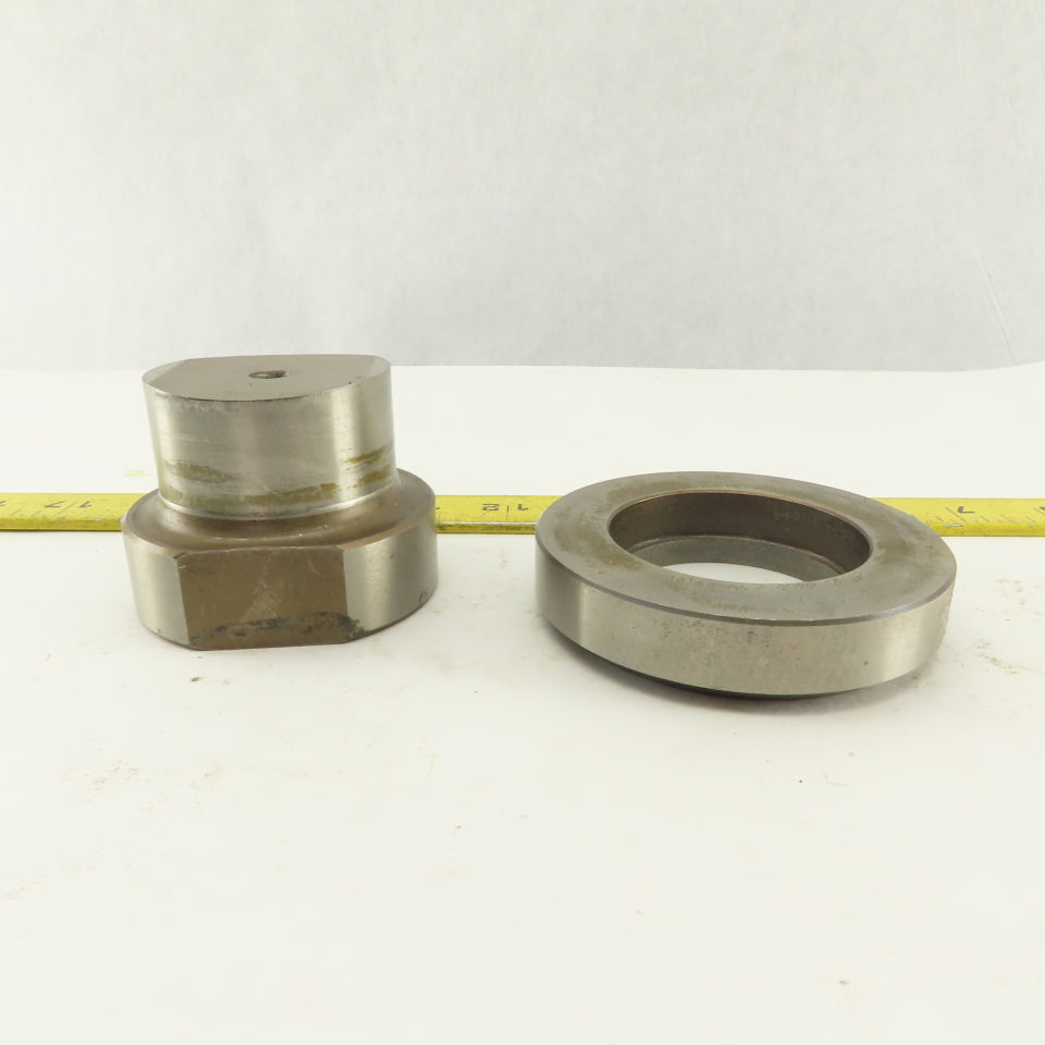 2.062 + .014 Round Hole Die CNC Turret Punch Shank 2.750 Lot Of 2