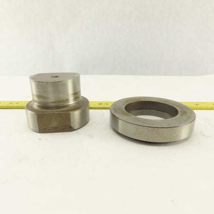 2.062 + .014 Round Hole Die CNC Turret Punch Shank 2.750 Lot Of 2