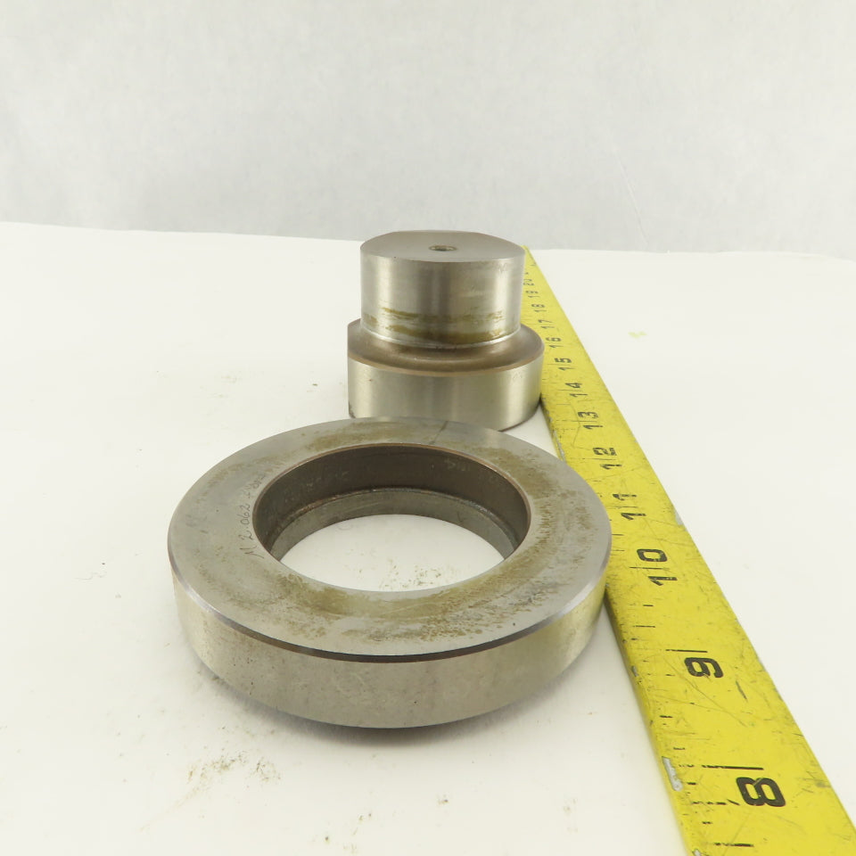 2.062 + .014 Round Hole Die CNC Turret Punch Shank 2.750 Lot Of 2