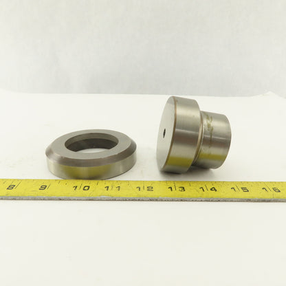 2.062 + .014 Round Hole Die CNC Turret Punch Shank 2.750 Lot Of 2