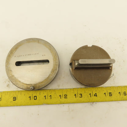 .250 x 2.000 + .014 Rectangle Hole Die CNC Turret Punch Shank 2.750 Lot Of 2