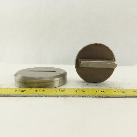 .250 x 2.000 + .014 Rectangle Hole Die CNC Turret Punch Shank 2.750 Lot Of 2