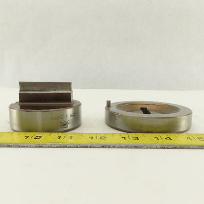 Mate .250 x 2.000 +.042 Rectangle Hole Die CNC Turret Punch Shank 2.750 Lot Of 2