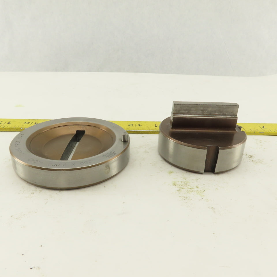 Mate .250 x 2.000 +.042 Rectangle Hole Die CNC Turret Punch Shank 2.750 Lot Of 2