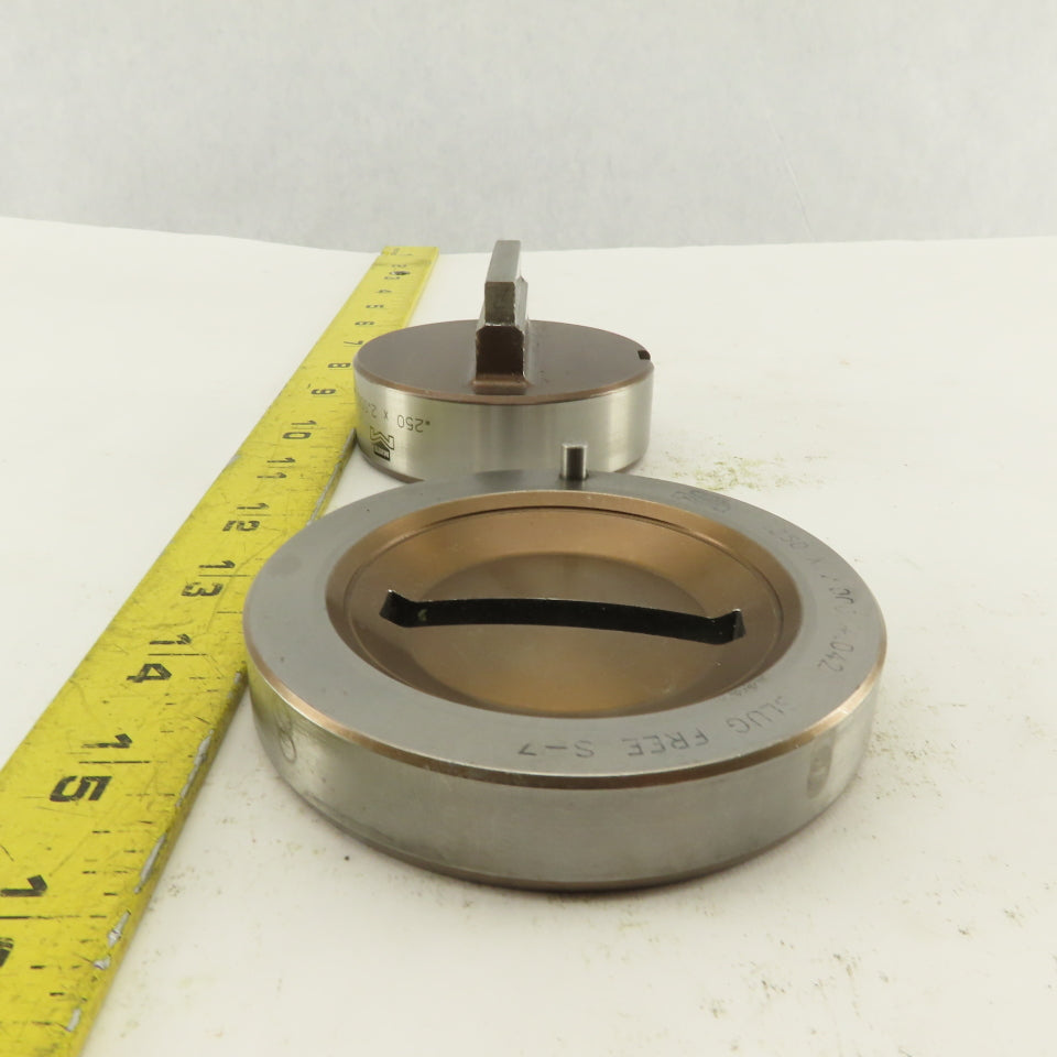 Mate .250 x 2.000 +.042 Rectangle Hole Die CNC Turret Punch Shank 2.750 Lot Of 2