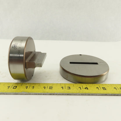 Mate .250 x 2.000 +.042 Rectangle Hole Die CNC Turret Punch Shank 2.750 Lot Of 2