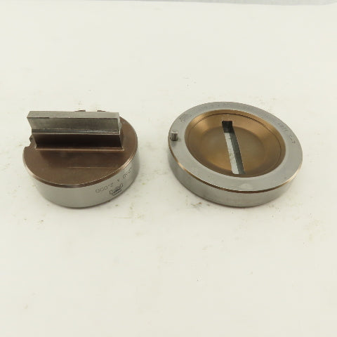 Mate .250 x 2.000 +.042 Rectangle Hole Die CNC Turret Punch Shank 2.750 Lot Of 2
