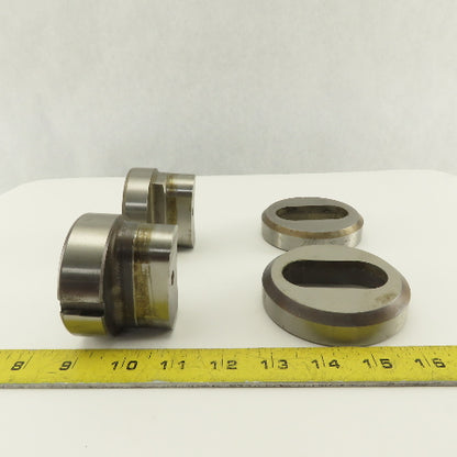 1.250 x 2.500 +Tol Oval Hole Die CNC Turret Punch Shank 2.750 Lot Of 4