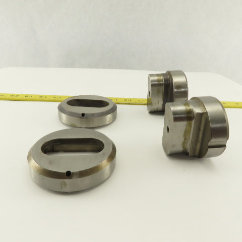 1.250 x 2.500 +Tol Oval Hole Die CNC Turret Punch Shank 2.750 Lot Of 4